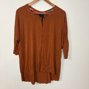 Dolan Brown Vneck Tshirt Top Loose Fit Size Medium